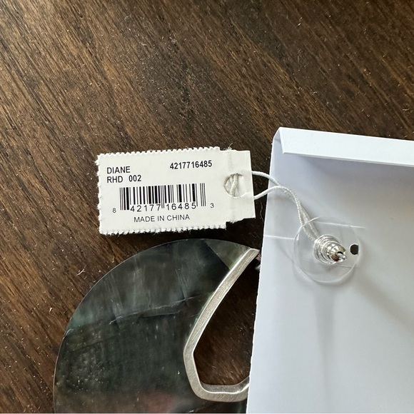 Kendra Scott • Diane Rhodium Plated Mother of Pearl Earrings - Picture 5 of 7